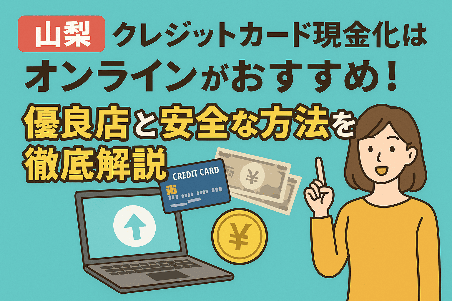 【山梨】クレジットカード現金化はオンラインがおすすめ！優良店と安全な方法を徹底解説