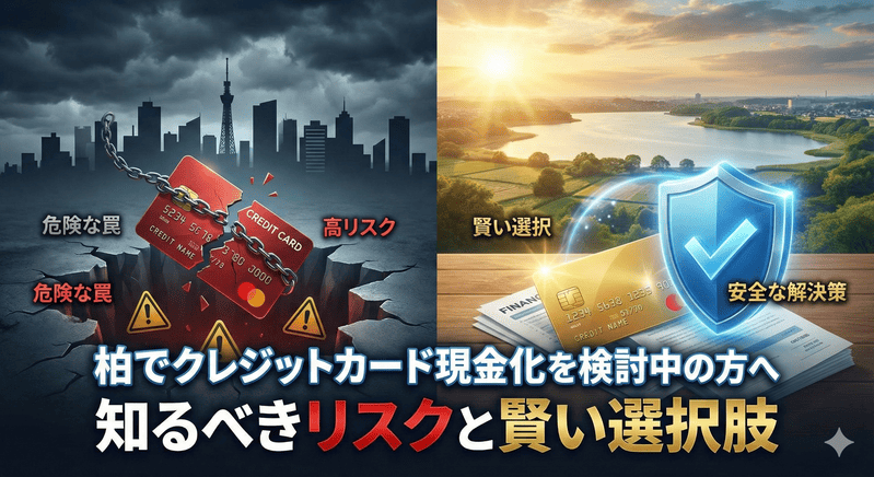 柏でクレジットカード現金化を検討中の方へ｜知るべきリスクと賢い選択肢